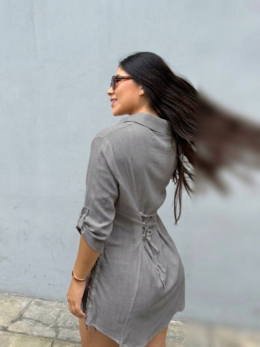 👗 Vestido Camisero Versátil- AMELIA