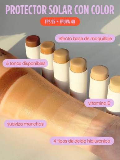 PROTECTOR SOLAR  SKIN GLOW CON COLOR🍃